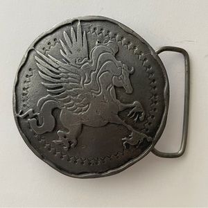 Edge design belt buckle -Pegasus